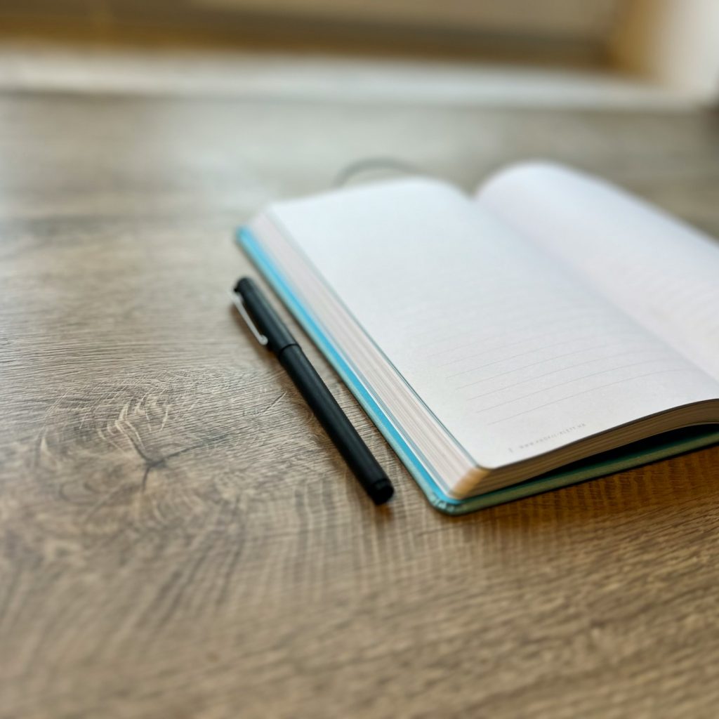 A pen on a book